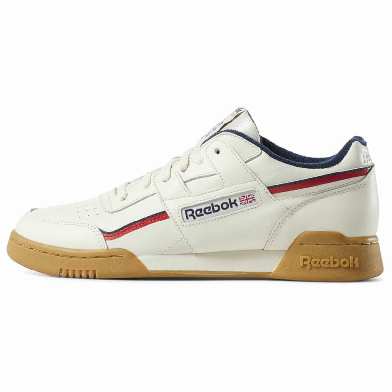 Tenisi Reebok Workout Plus Barbati Albi/Bleumarin/Rosii Romania UC5300IA
